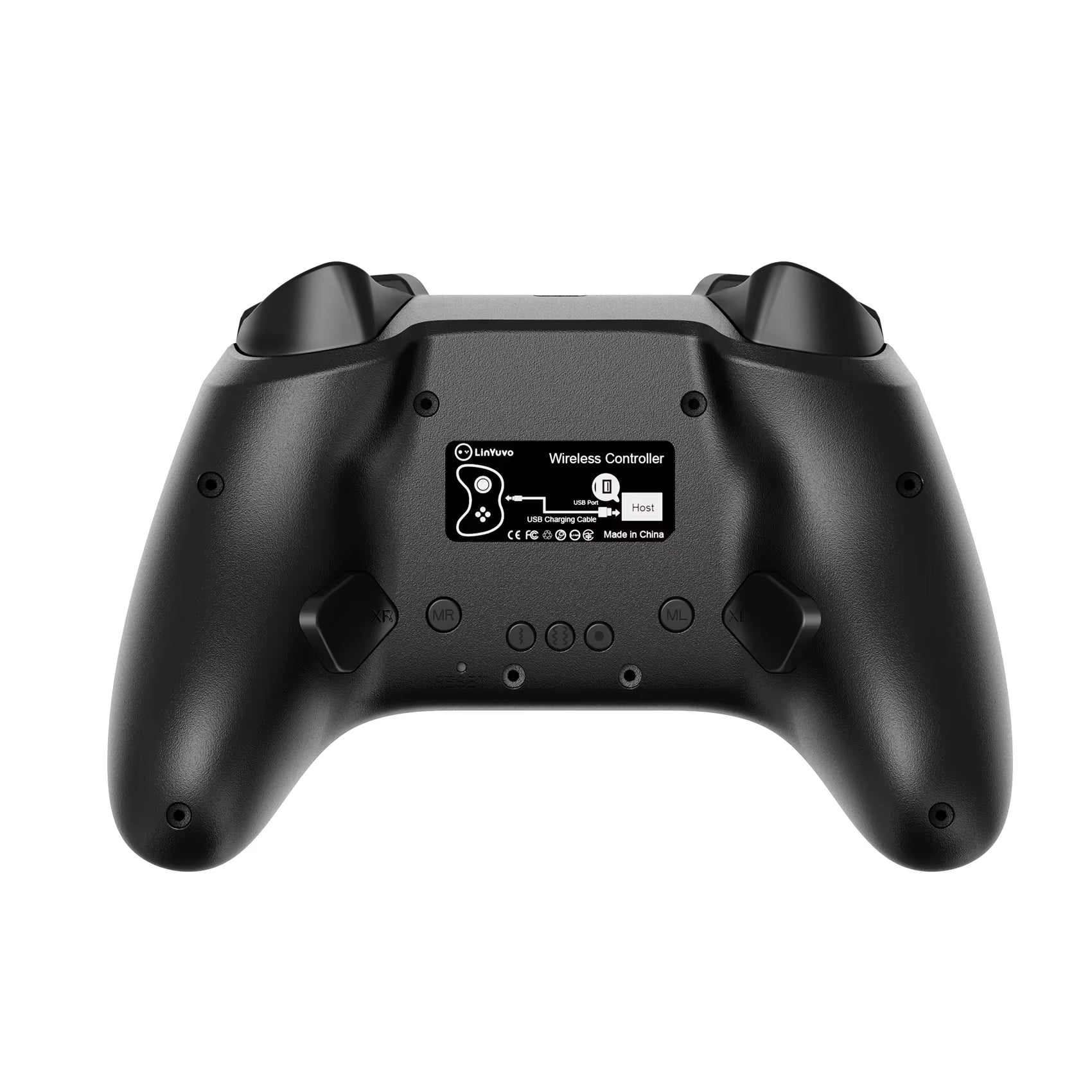 Linyuvo Wireless Controller for Switch/Pc/Ios/Android/Tesla Car,With Vibration, Motion, Turbo,Metal Joystick and LED Light