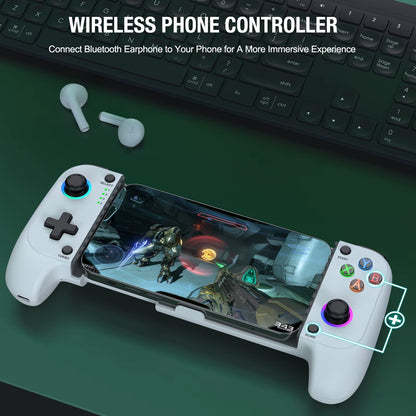 BEBONCOOL MC101 Telescopic Gamepad for iOS and Android - Wireless Bluetooth Game Controller for PUBG and COD