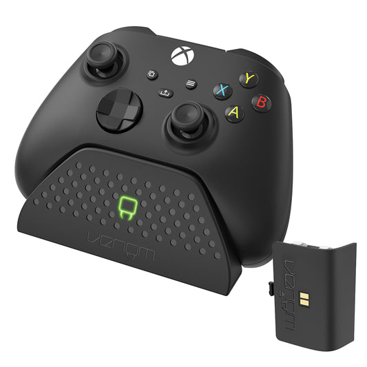 Venom Xbox Controller Charging Dock with Rechargeable Battery Pack - Black